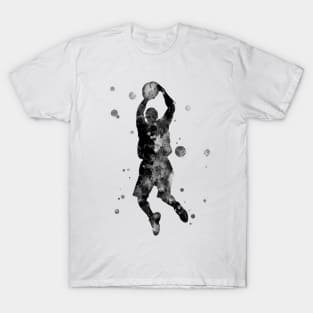 Basketball Player Watercolor Painting T-Shirt